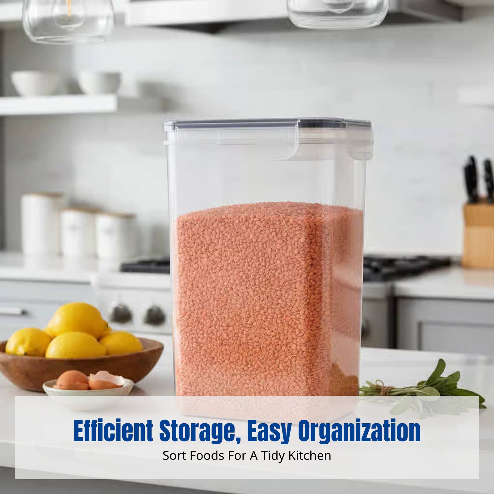 Food Storage Organization - Juego de Recipientes Herméticos para Almacenamiento