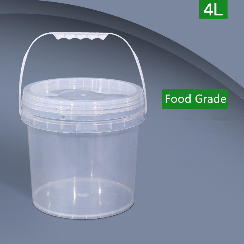 Food Storage Not Plastic - Cubo de plástico redondo de 4
