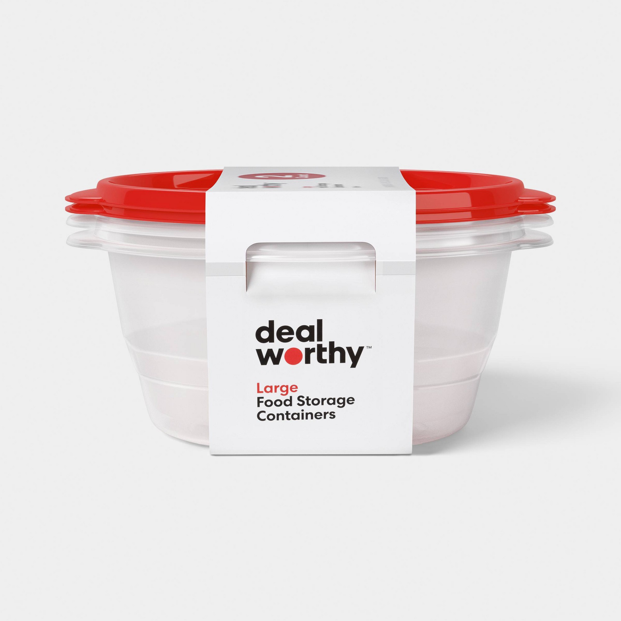 Food Storage Organization - Recipientes Redondos Grandes de 2ct para