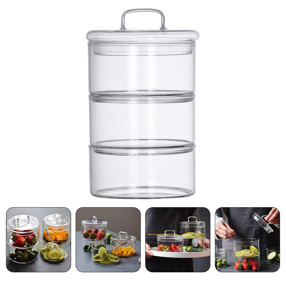 Food Storage Containers Glass - Juego de 1 Recipiente de Vidrio