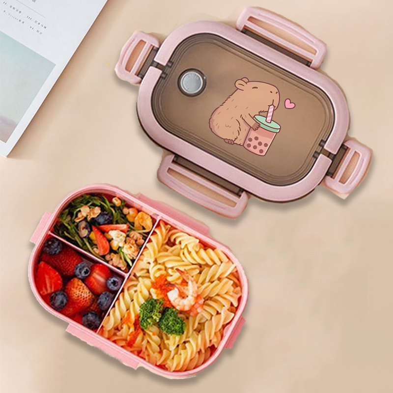 Food Storage Method - Fiambrera Bento de Capibara con estampado