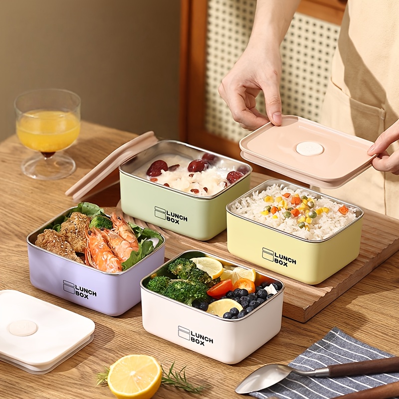Food Storage Meals - Juego de Recipientes Herméticos de Acero