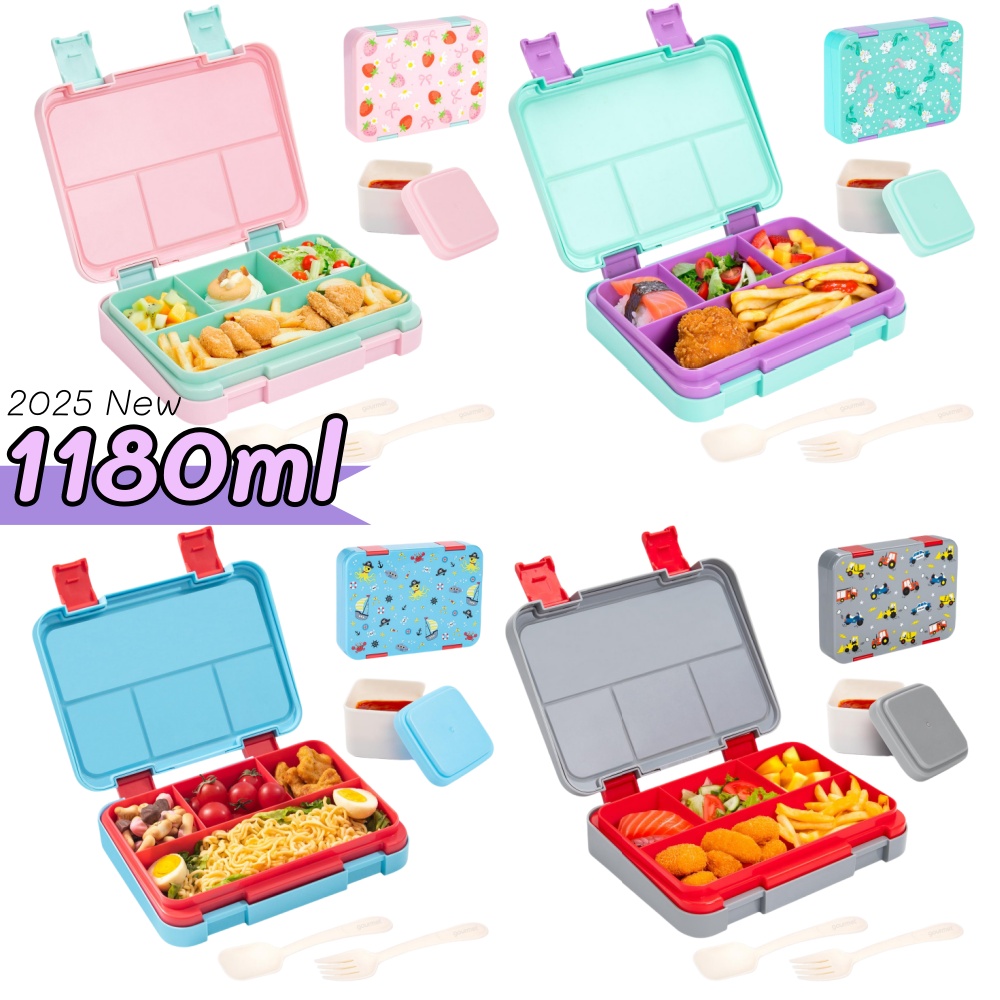 Food Storage Dividers - Fiambrera Bento con patrón de dibujos