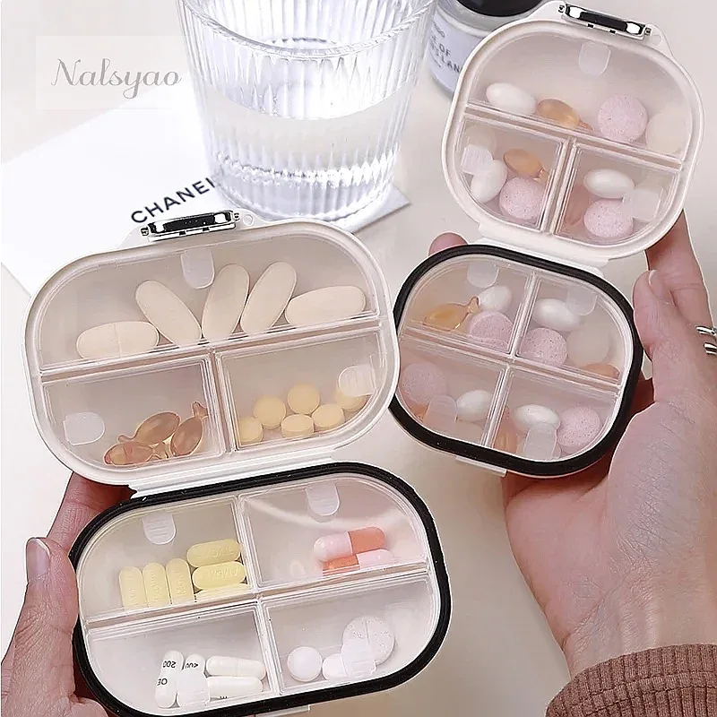 Food Storage Not Plastic - Organizador de Pastillas Portátil para 7