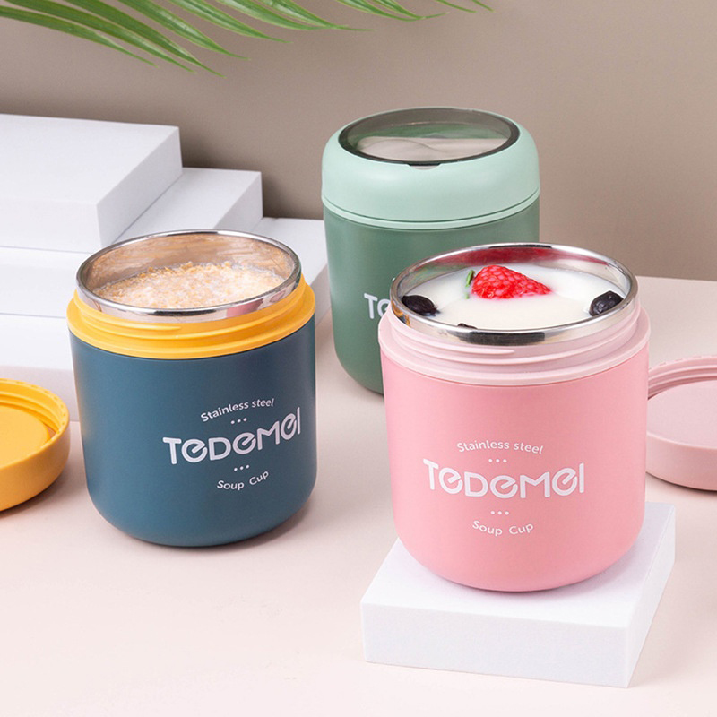 Taza de vacío de acero inoxida - Food Storage Thermos reseña y precio