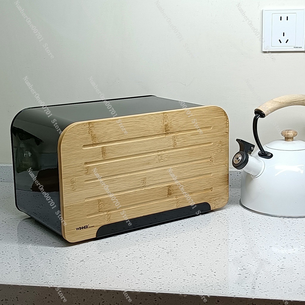 Caja para Pan de Cocina con Ta - Bread Box Bamboo reseña y precio
