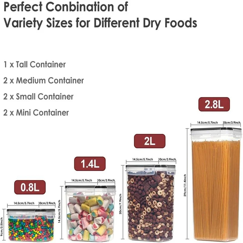 Juego de 7 Recipientes para Al - Food Storage Kits reseña y precio