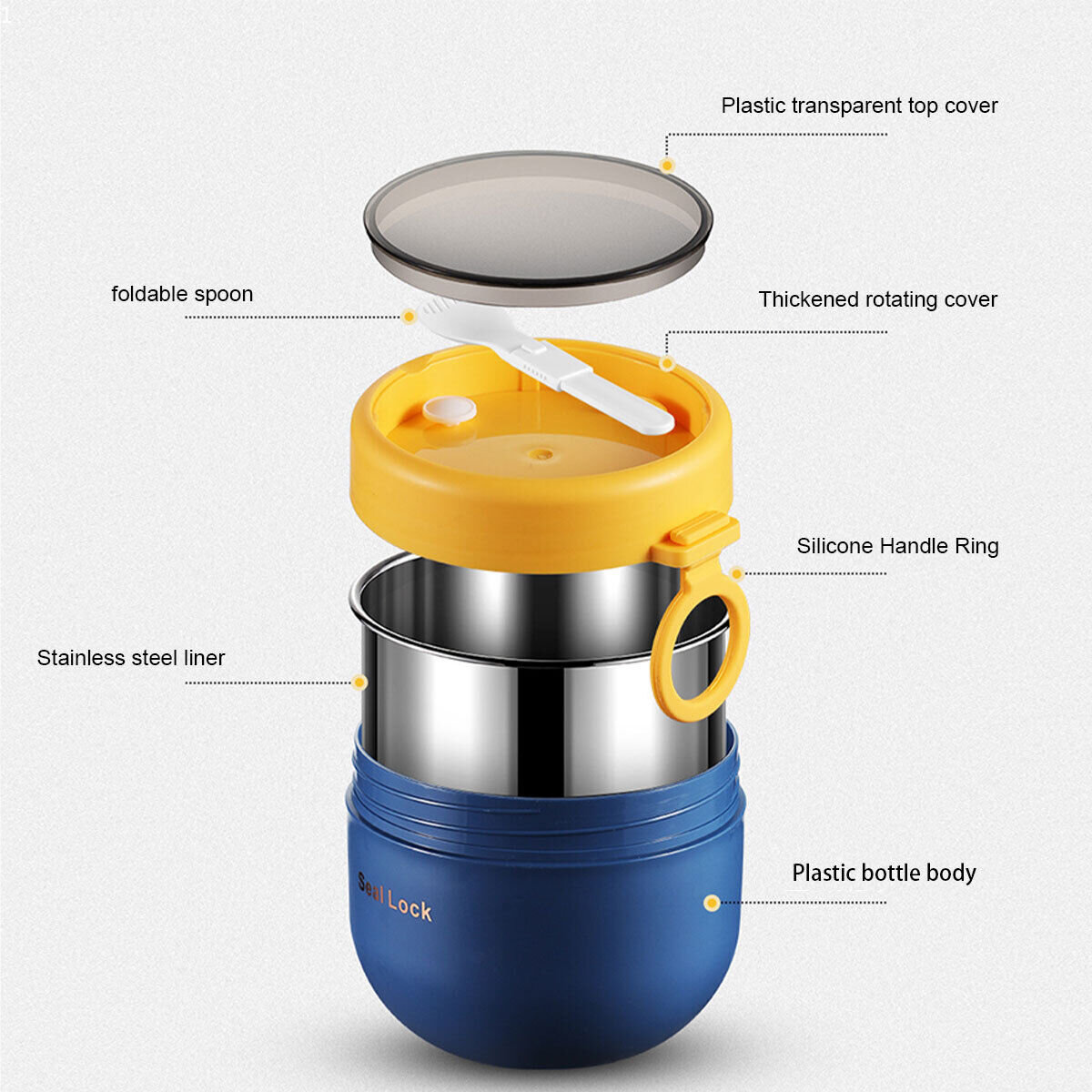 Fiambrera de acero inoxidable  - Food Storage Thermos reseña y precio