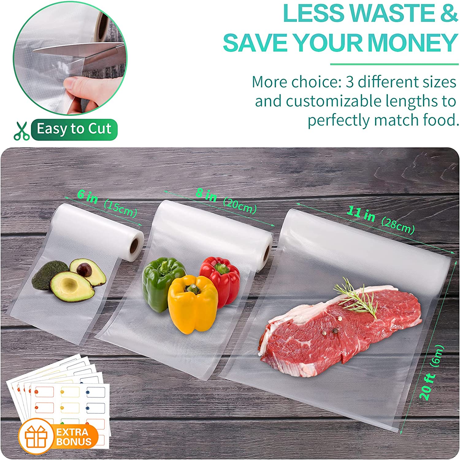 Bolsas de Cocina para Envasado - Food Storage Method reseña y precio