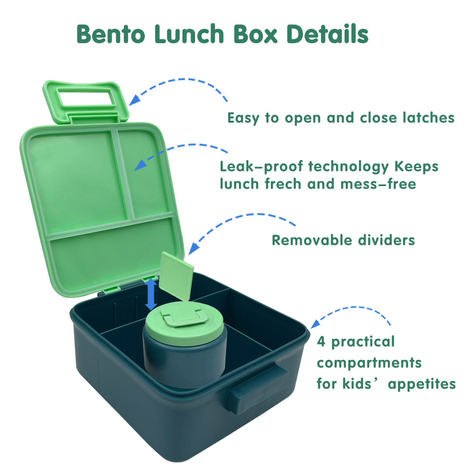 1 Juego de Lonchera Bento para - Food Storage Kits reseña y precio