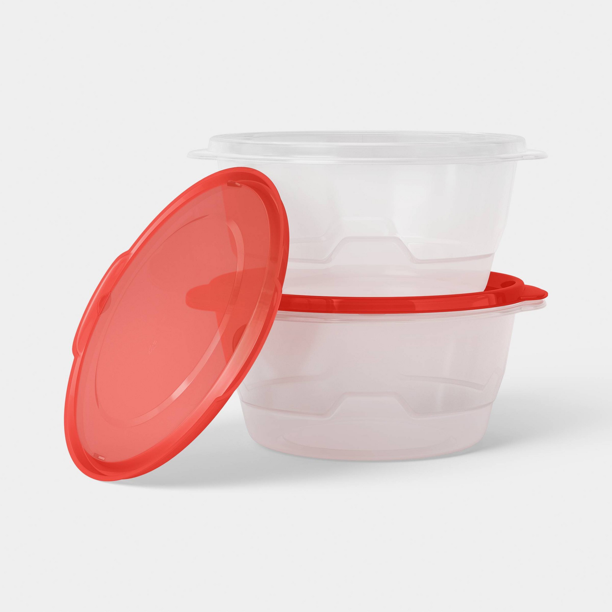 Recipientes Redondos Grandes d - Food Storage Organization reseña y precio