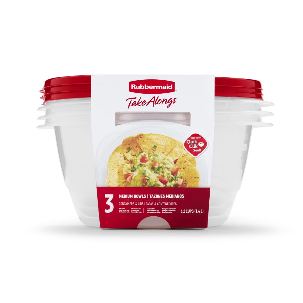 Recipientes Redondos Grandes p - Food Storage Organization reseña y precio