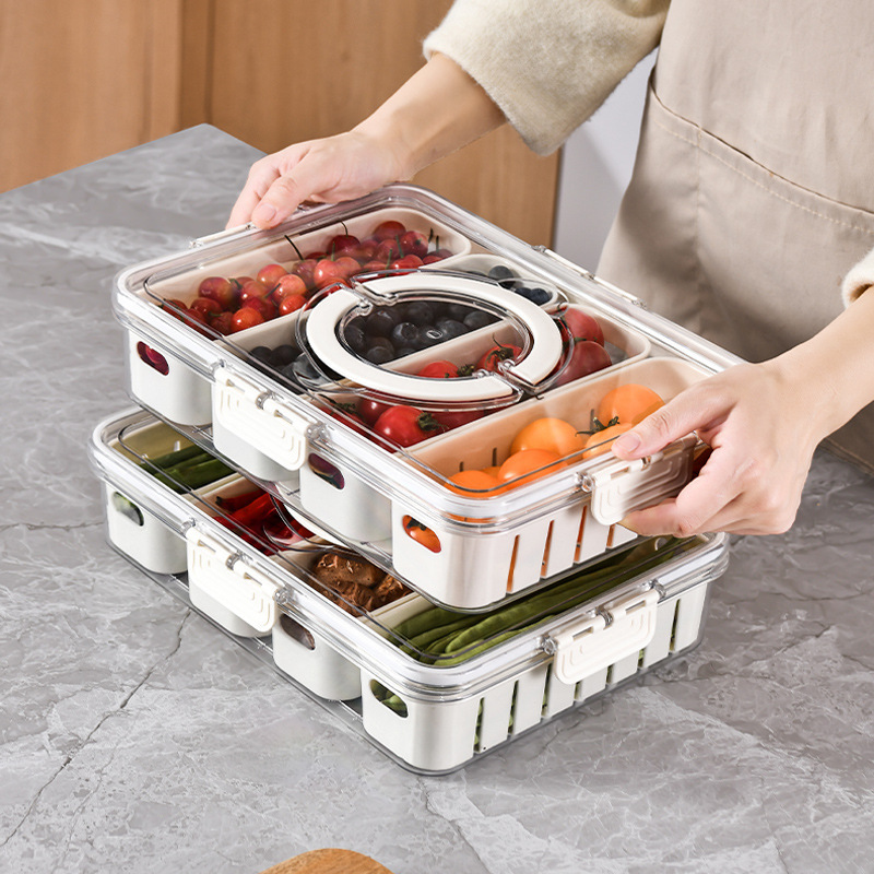 Bandeja de Servir Dividida con - Food Storage Dividers reseña y precio