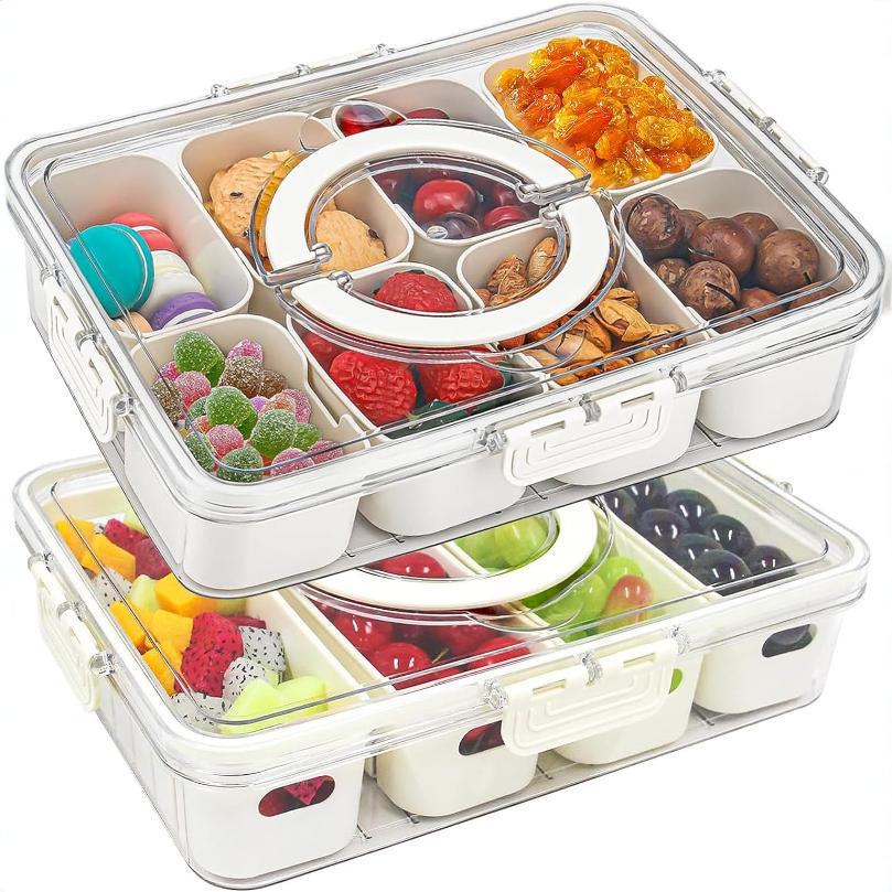 Bandeja de Servir Dividida con - Food Storage Dividers reseña y precio