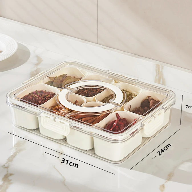 Bandeja de Servir Dividida con - Food Storage Dividers reseña y precio
