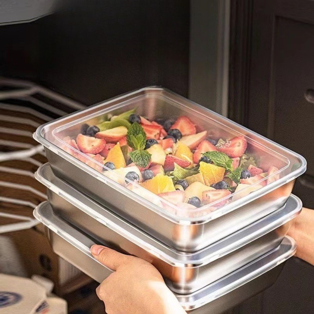 Bandeja de Servicio de Acero I - Food Storage Meals reseña y precio