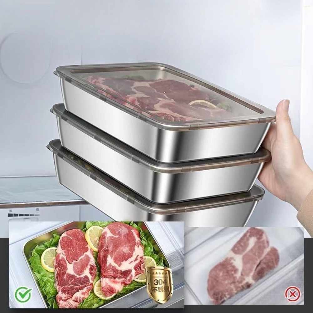 Bandeja de Servicio de Acero I - Food Storage Meals reseña y precio