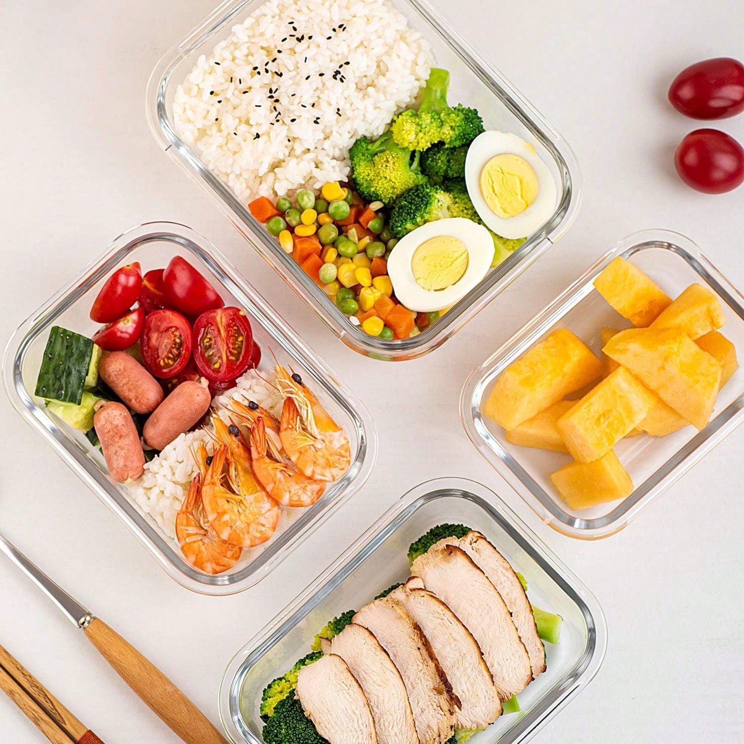 Paquete de 10 recipientes de v - Food Storage Containers Glass reseña y precio