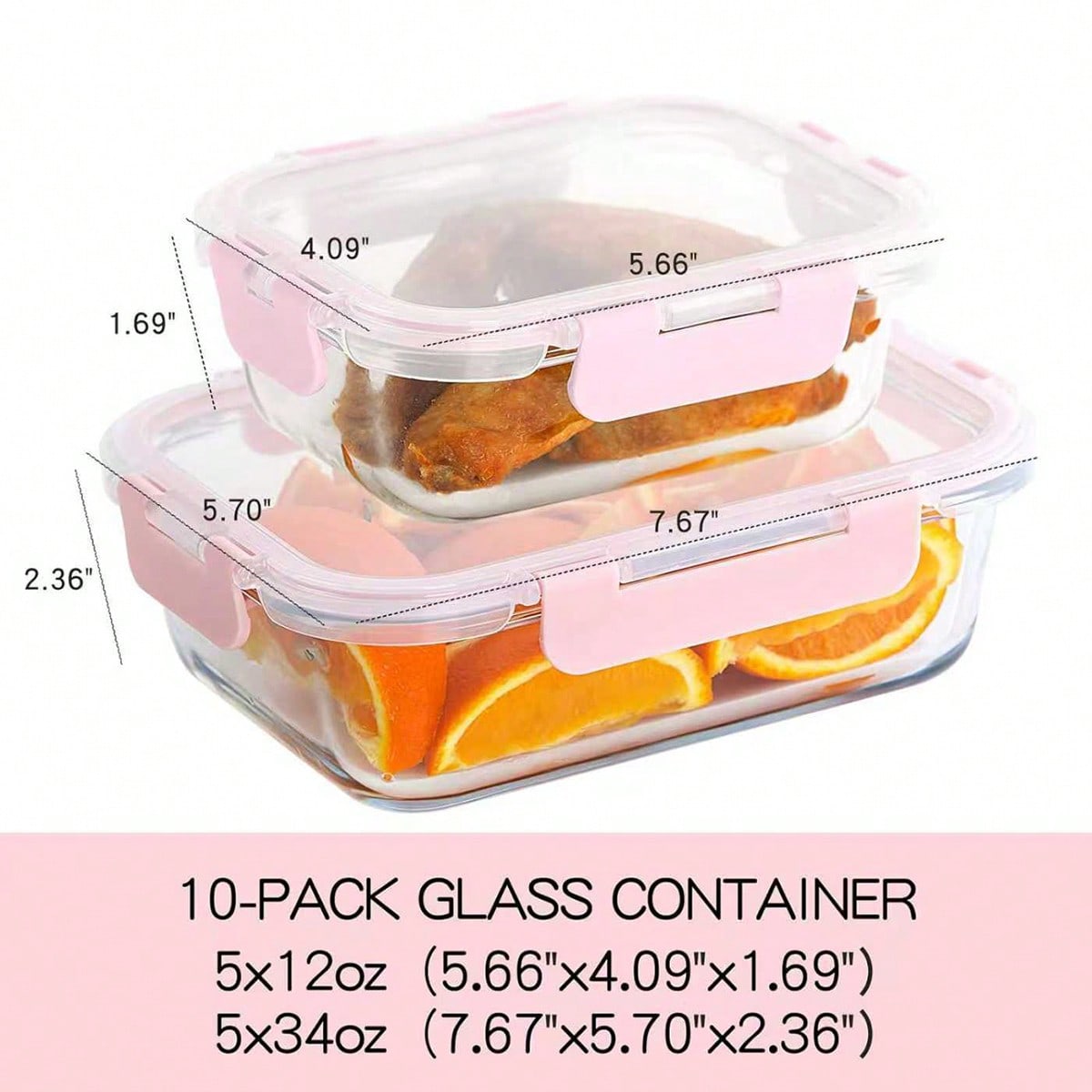 Paquete de 10 recipientes de v - Food Storage Containers Glass reseña y precio