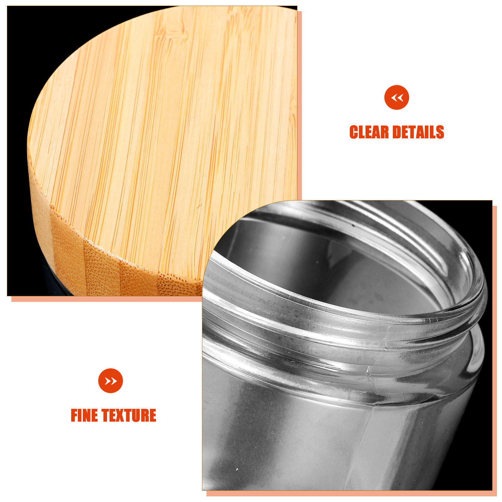 Juego de 4 Frascos de Vidrio T - Food Storage Organization reseña y precio