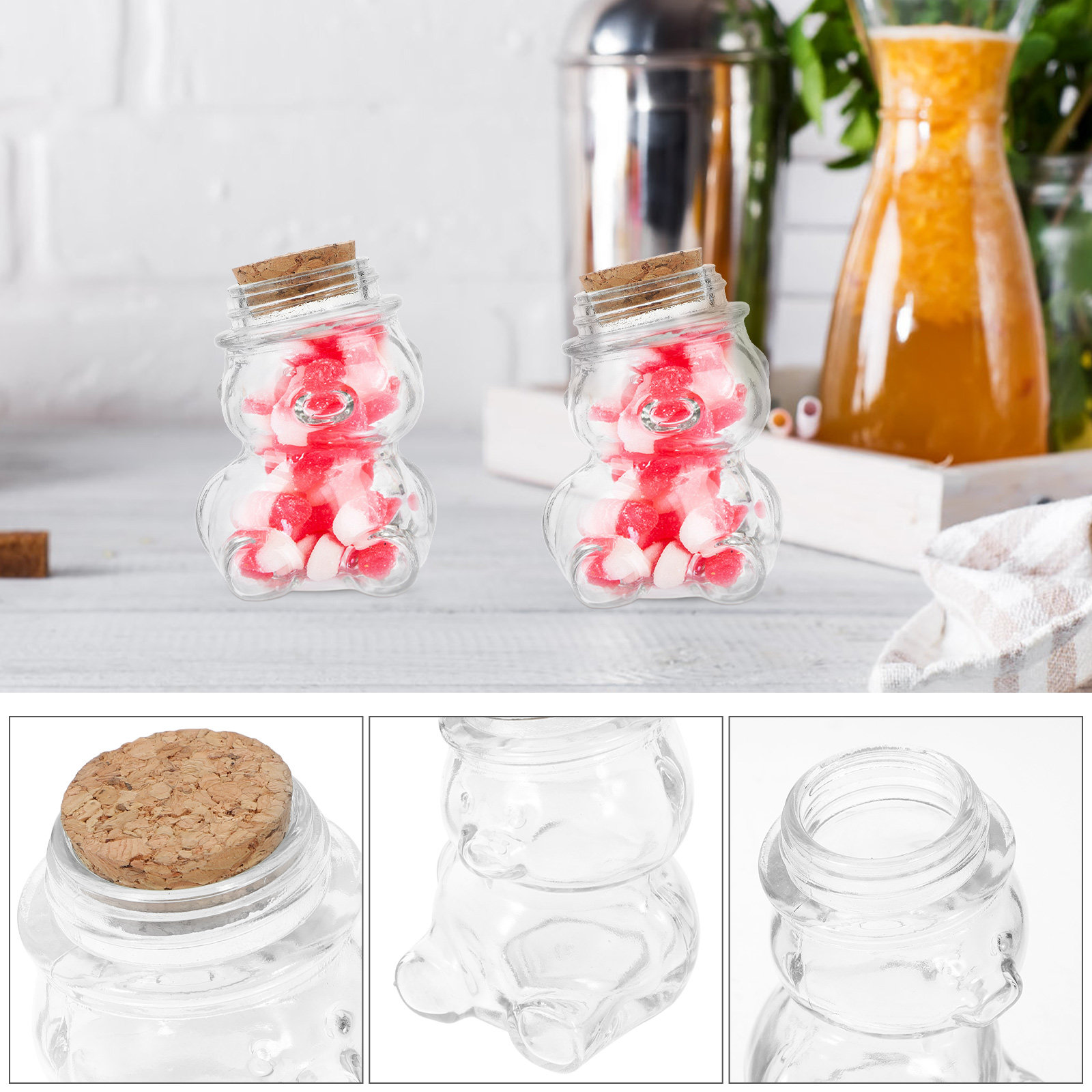 Juego de 4 tarros de cristal t - Food Storage Containers Glass reseña y precio