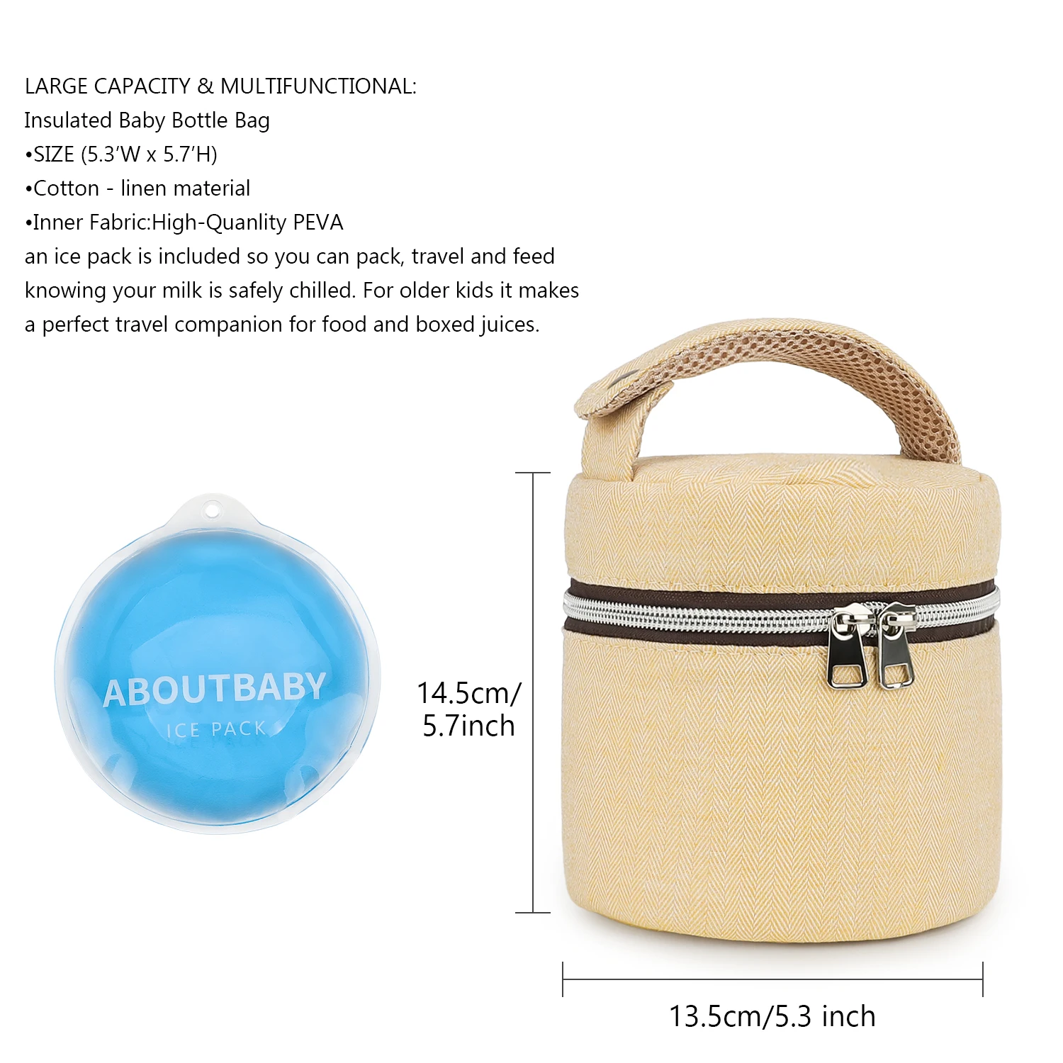 Bolsa para biberones impermeab - Food Storage Temperature reseña y precio