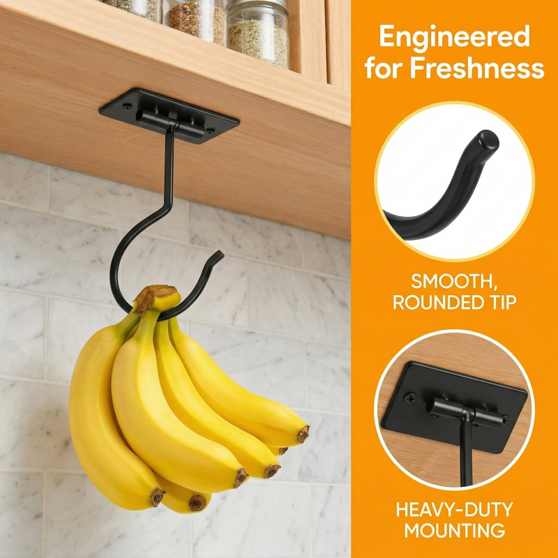 Gancho Adhesivo de Metal Negro - Food Storage Method reseña y precio