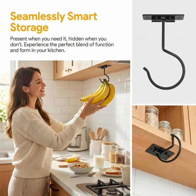 Gancho Adhesivo de Metal Negro - Food Storage Method reseña y precio