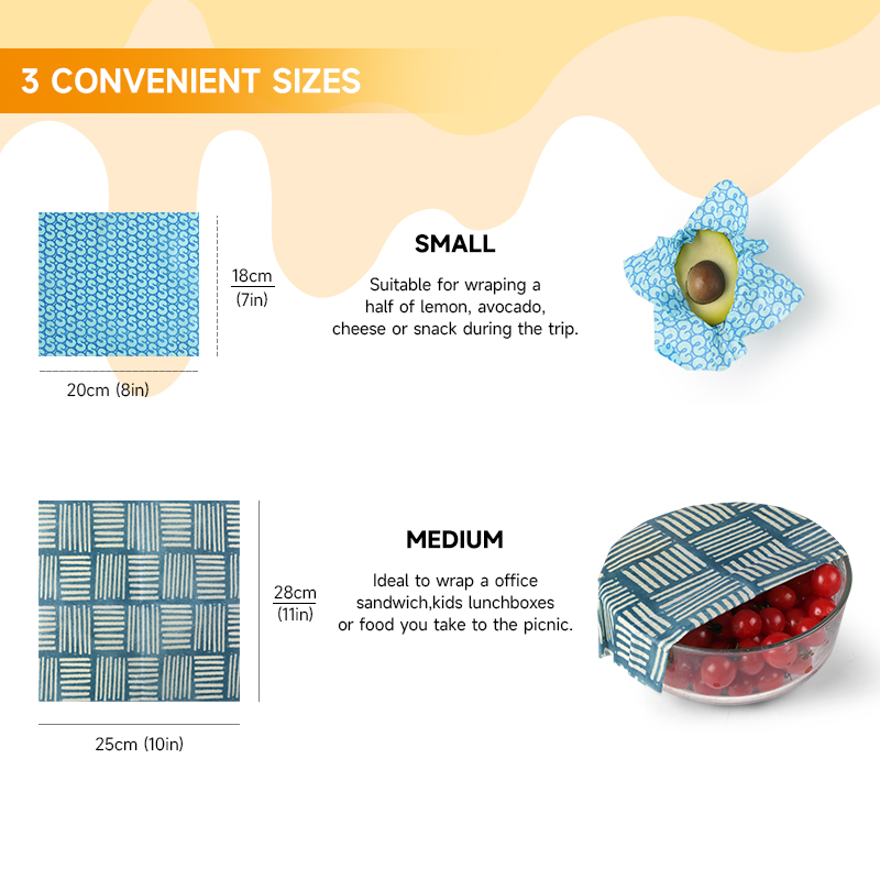 Paquete de 2/4 Piezas de Envol - Beeswax Food Wrap reseña y precio